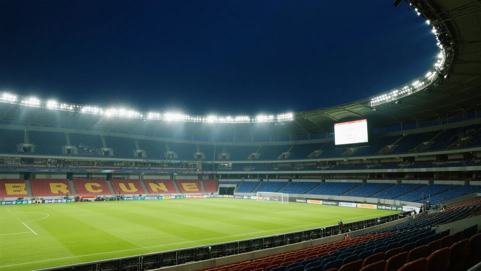 体育场夜色灯光